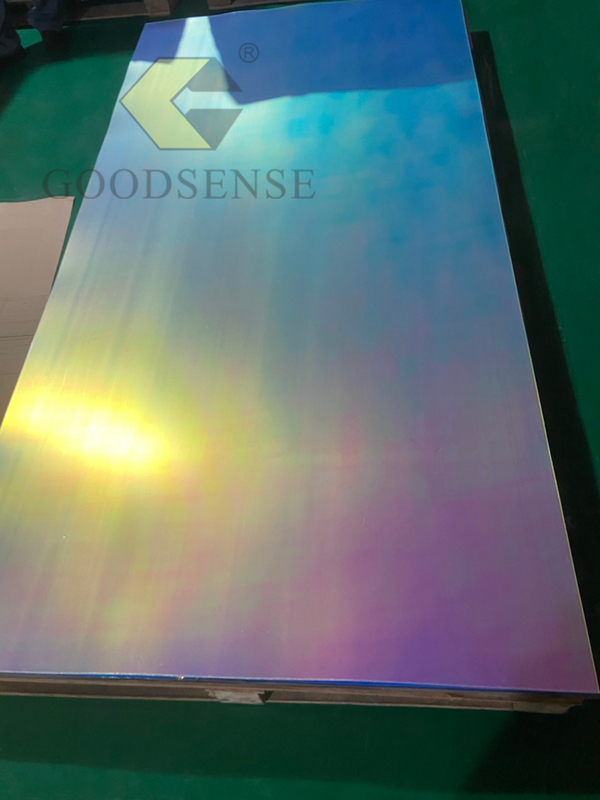 Goodsense Hoja iridiscente 薄 3 毫米透明轻质极光有机玻璃激光切割多彩屋顶可拆卸渐变有机玻璃面板辐射虹彩玻璃塑料亚克力彩虹板工厂