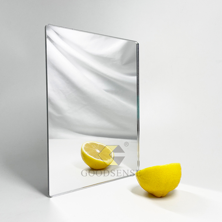 Goodsense 亚克力银单向镜子制造商粘合剂 4×8 大型定制有机玻璃全长有机玻璃镜板切割成尺寸牢不可破的安全有机玻璃健身镜出售用于激光雕刻