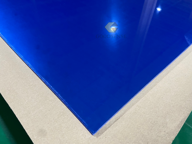Goodsense 亚克力蓝色单面镜子制造商自粘定制有机玻璃有机玻璃镜板墙贴牢不可破的安全有机玻璃健身镜印度用于激光雕刻